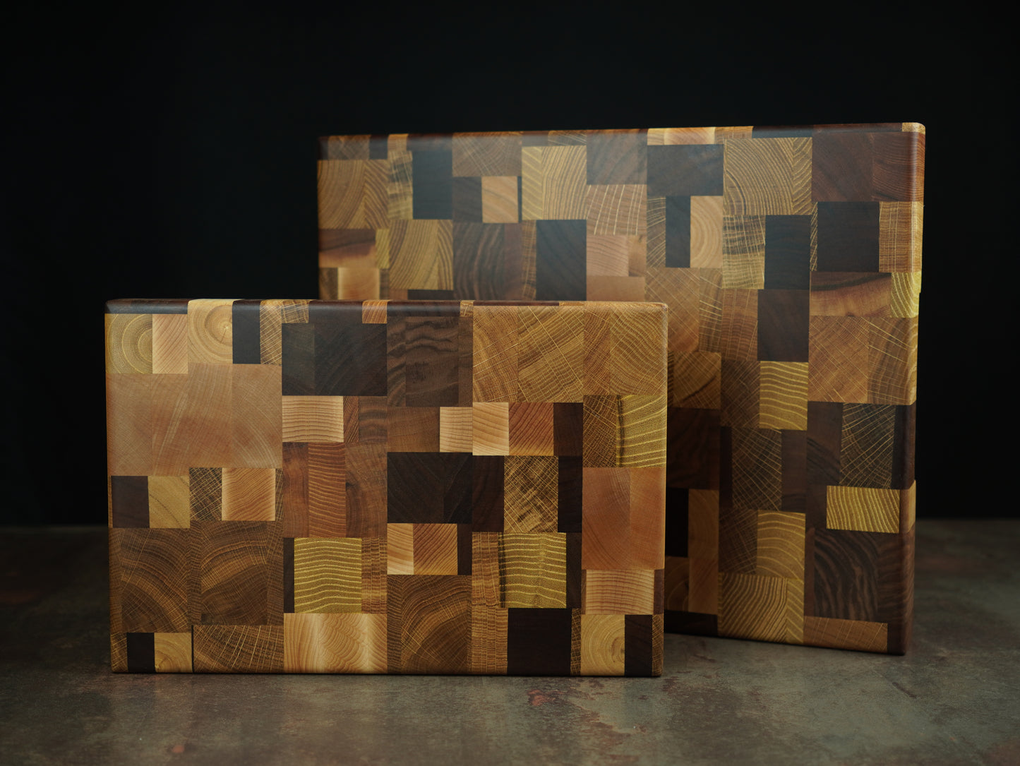 🪵 La Mosaïque - Planche à découper en bois de bout 🧩 — Édition Limitée