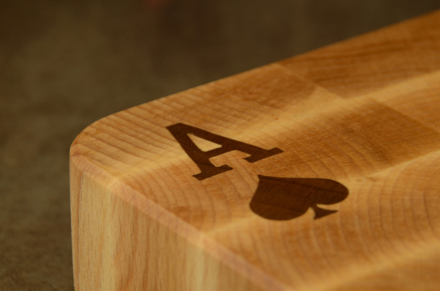 The Ace of Spade - Small Beech Chopping Block - 30x20cm