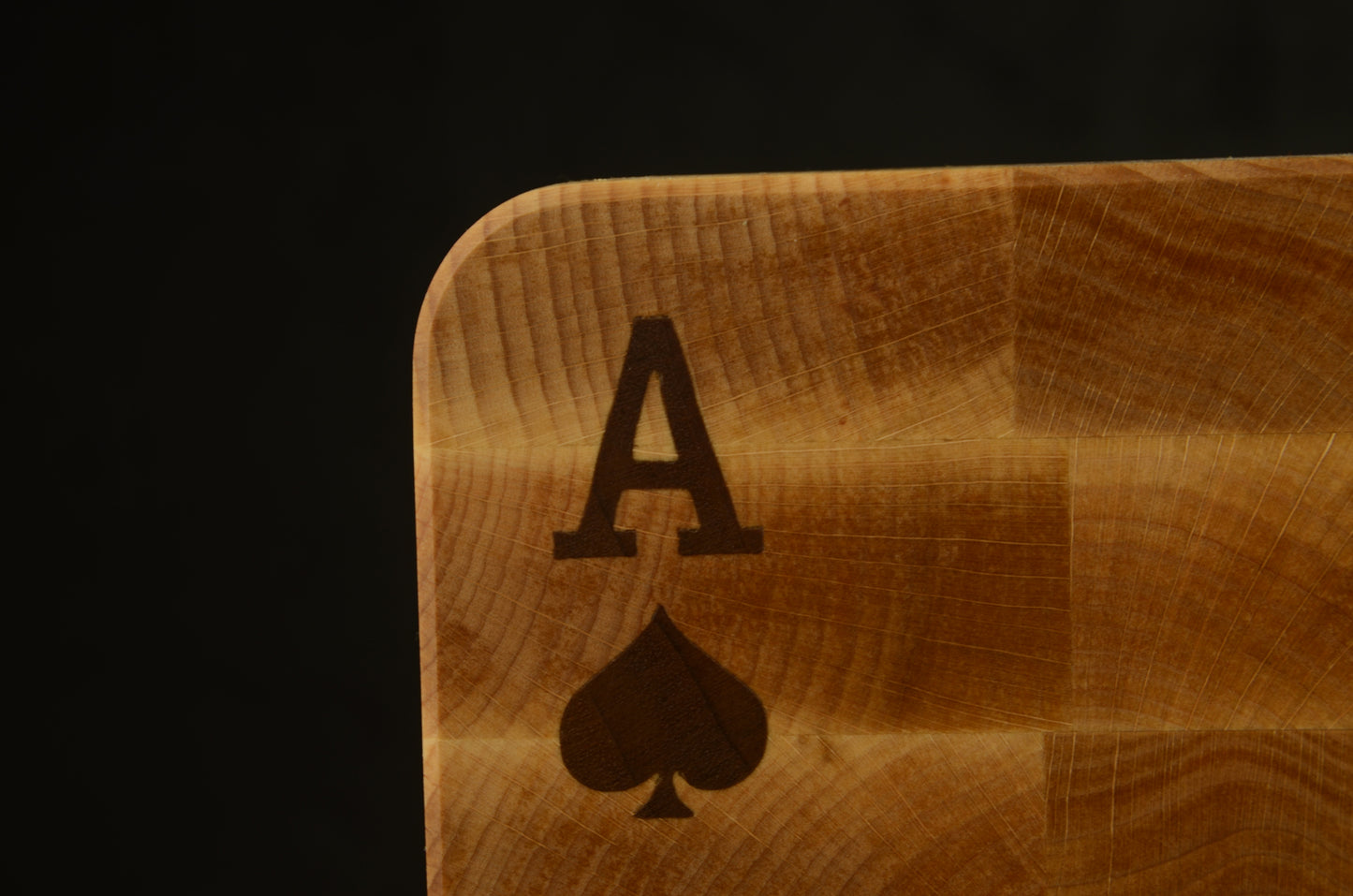 The Ace of Spade - Small Beech Chopping Block - 30x20cm