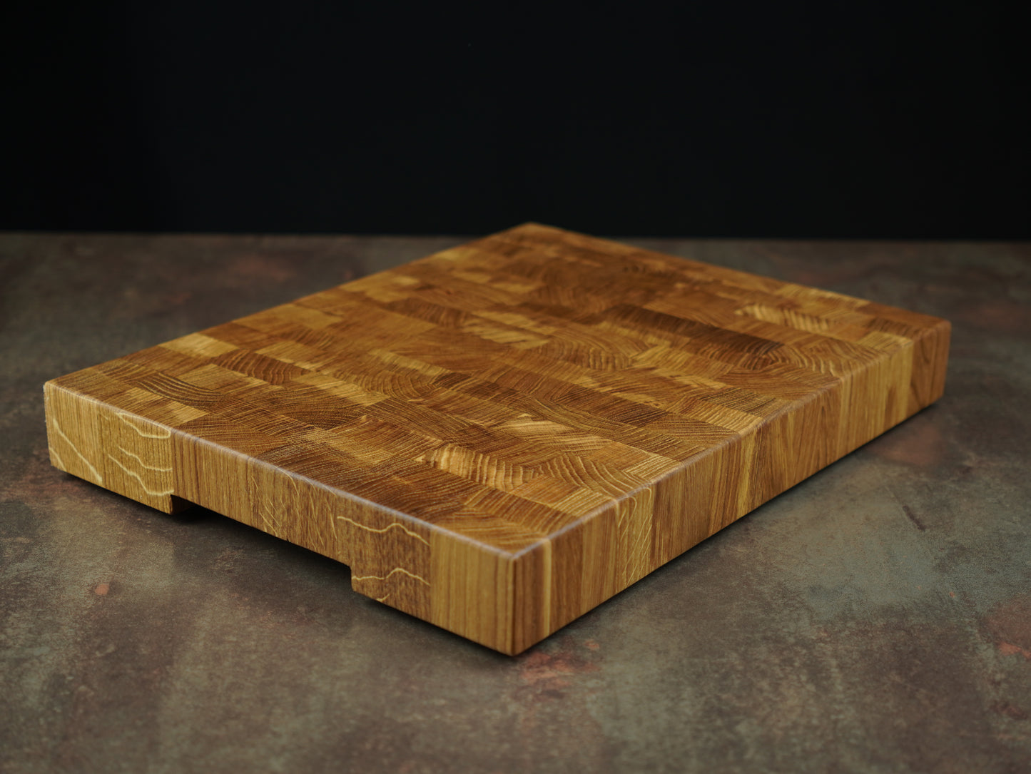 La Classique en Chêne - Billot artisanal en chêne massif - Planche à découper en bois de bout