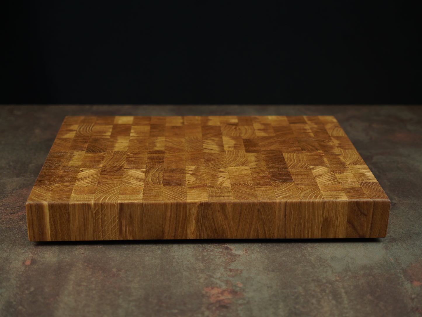 La Classique en Chêne - Billot artisanal en chêne massif - Planche à découper en bois de bout