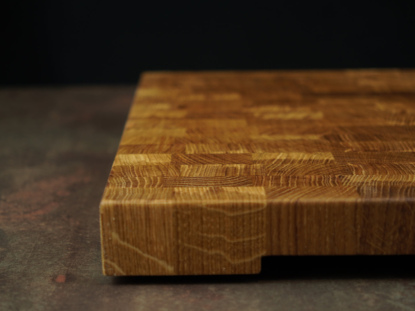 La Classique en Chêne - Billot artisanal en chêne massif - Planche à découper en bois de bout