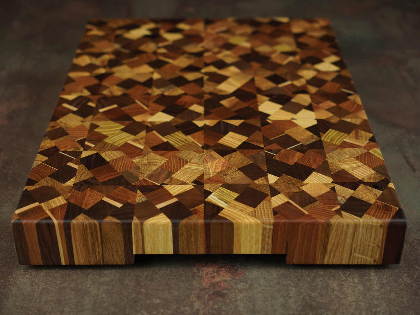 La Fractale - Billot d’Exception en Bois de Bout – Planche à découper artisanale en bois massif