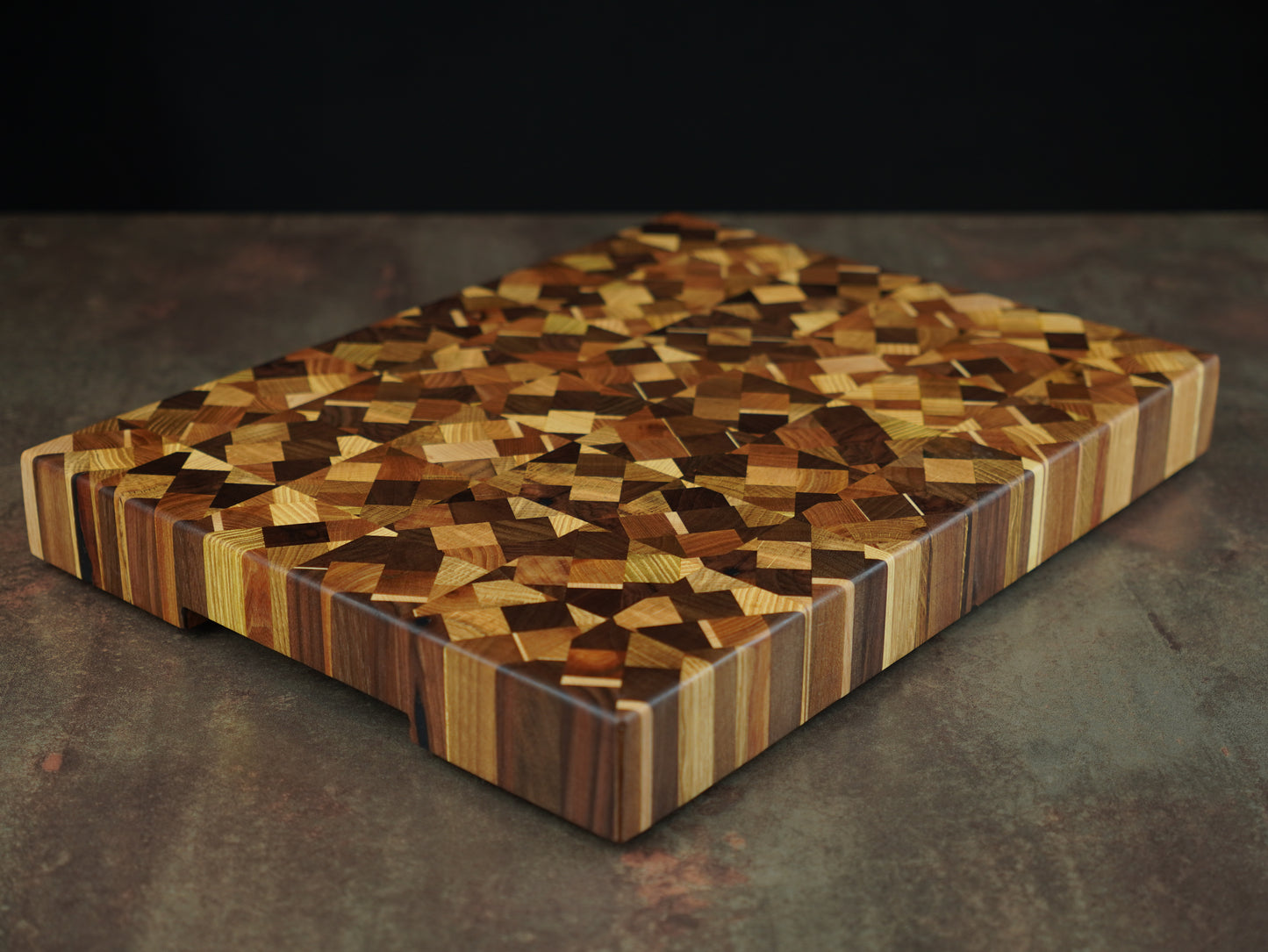 La Fractale - Billot d’Exception en Bois de Bout – Planche à découper artisanale en bois massif