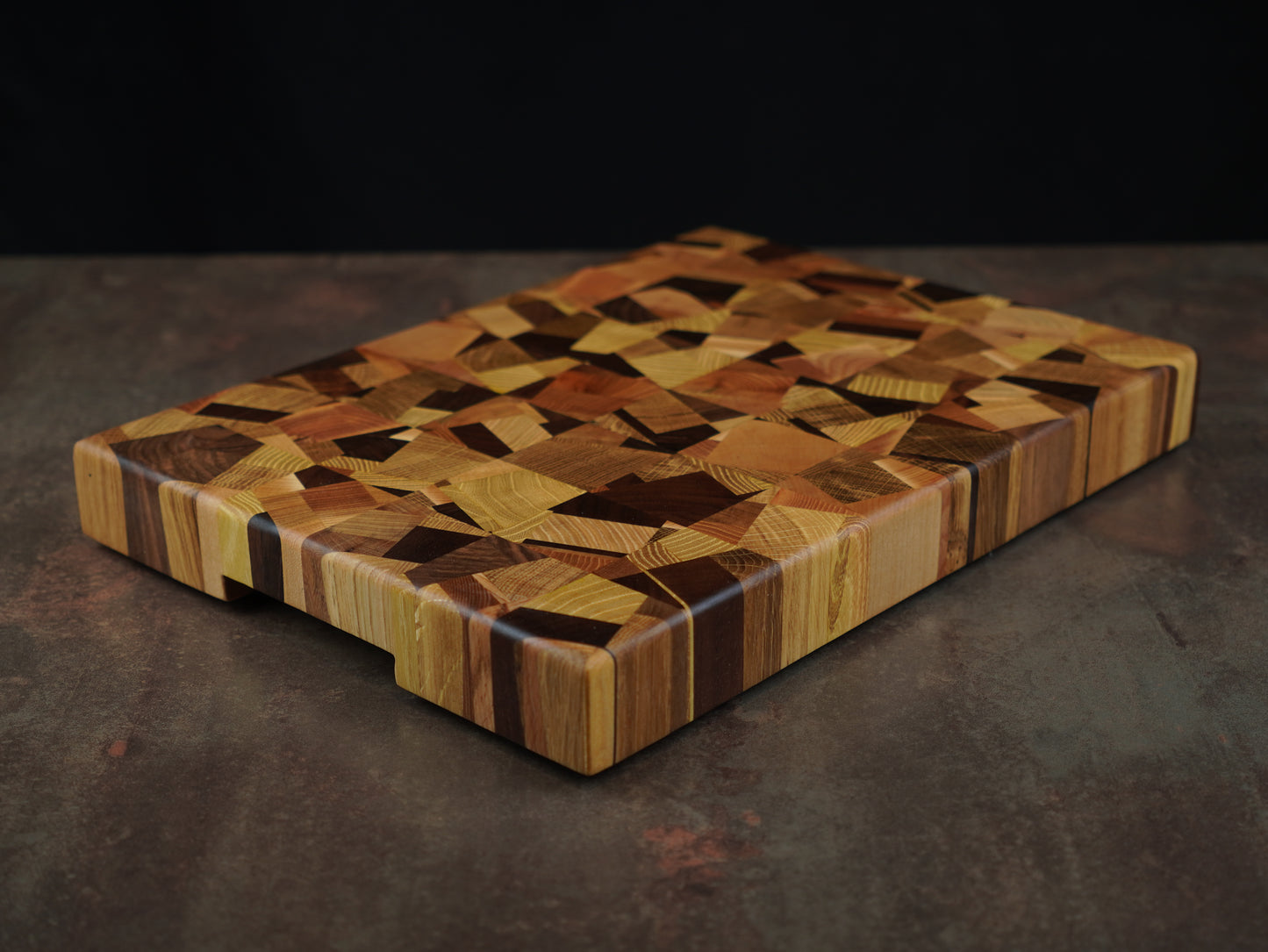 La Fractale - Billot d’Exception en Bois de Bout – Planche à découper artisanale en bois massif
