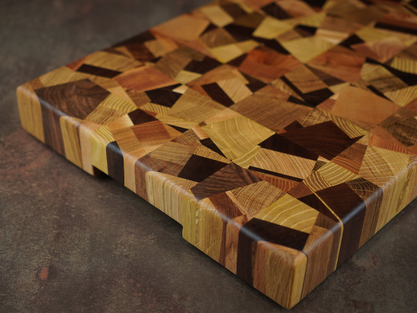 La Fractale - Billot d’Exception en Bois de Bout – Planche à découper artisanale en bois massif