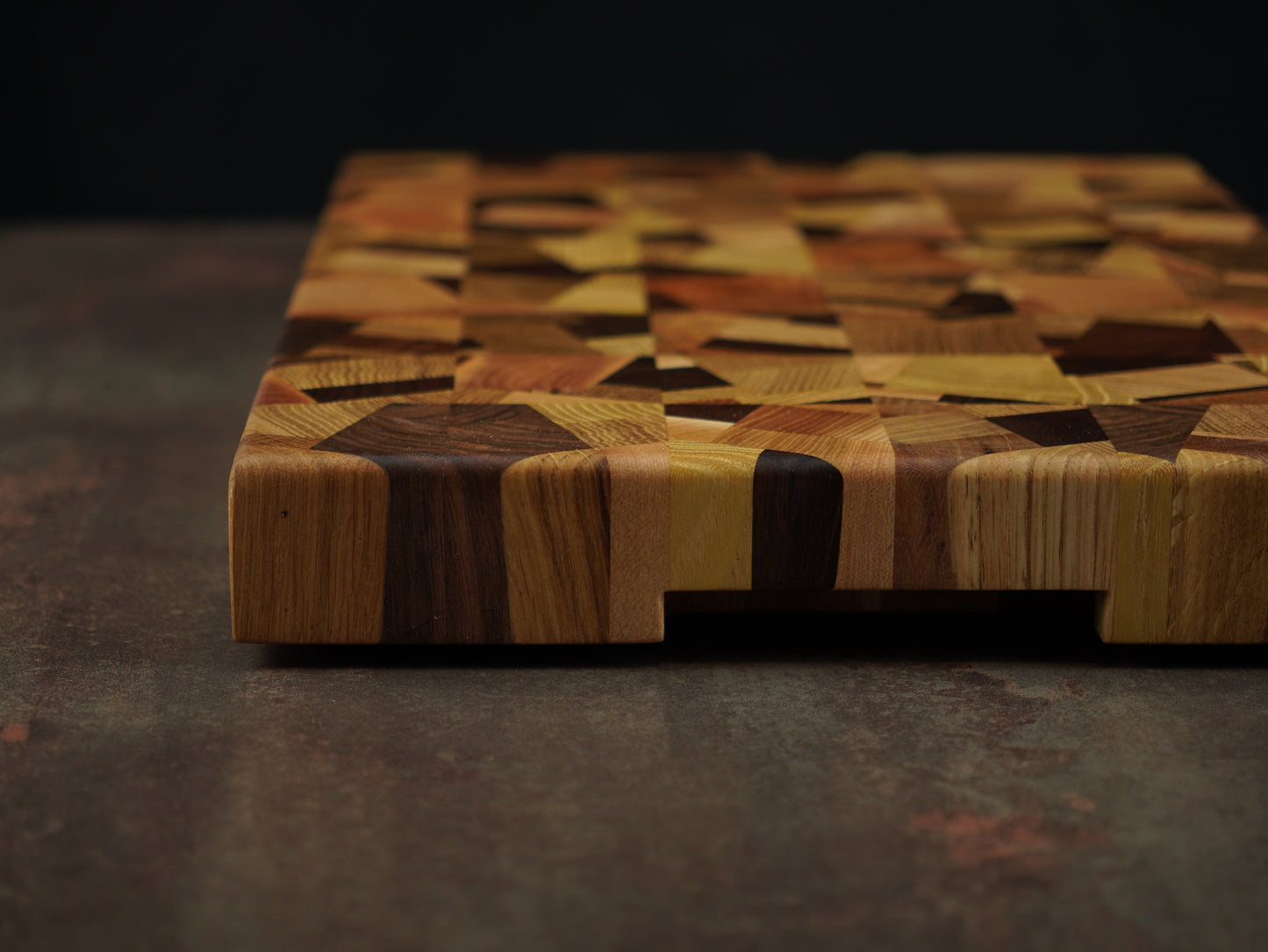 La Fractale - Billot d’Exception en Bois de Bout – Planche à découper artisanale en bois massif
