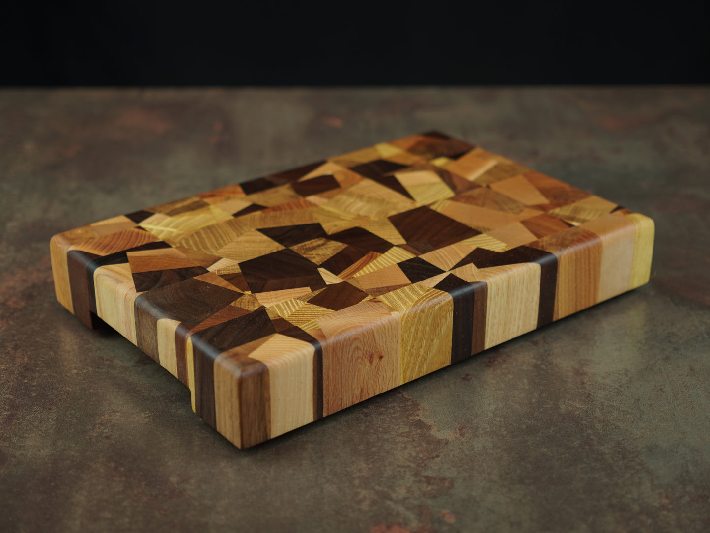 La Fractale - Billot d’Exception en Bois de Bout – Planche à découper artisanale en bois massif