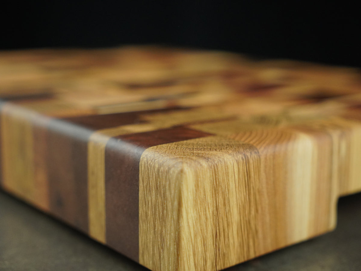 🪵 La Mosaïque - Planche à découper en bois de bout 🧩 — Édition Limitée