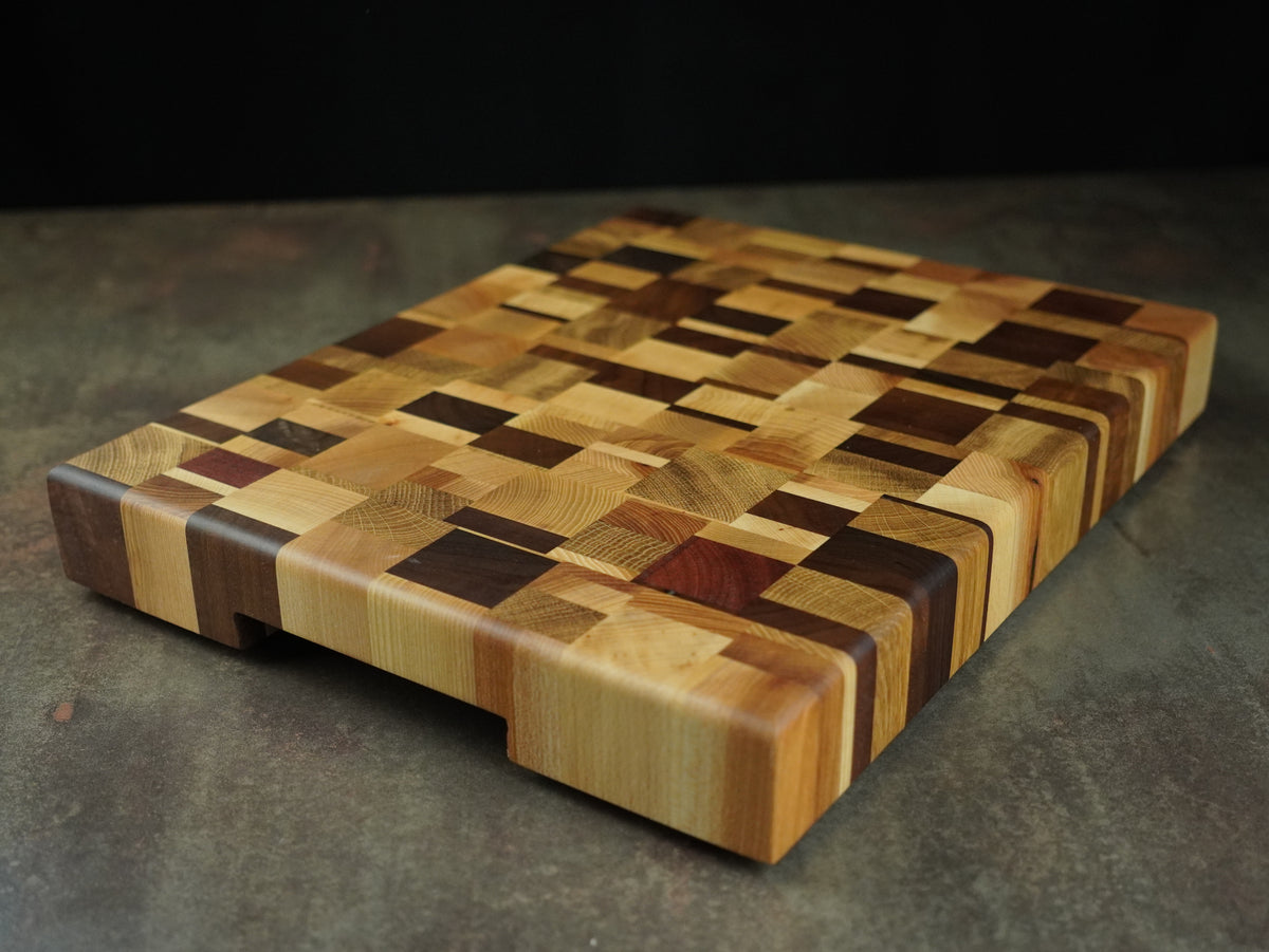 🪵 La Mosaïque - Planche à découper en bois de bout 🧩 — Édition Limitée