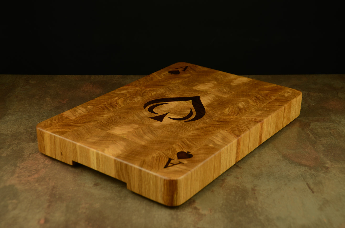 Planche Artisanale ♠️ The Ace of Spade  | Bois de Bout Chêne & Noyer
