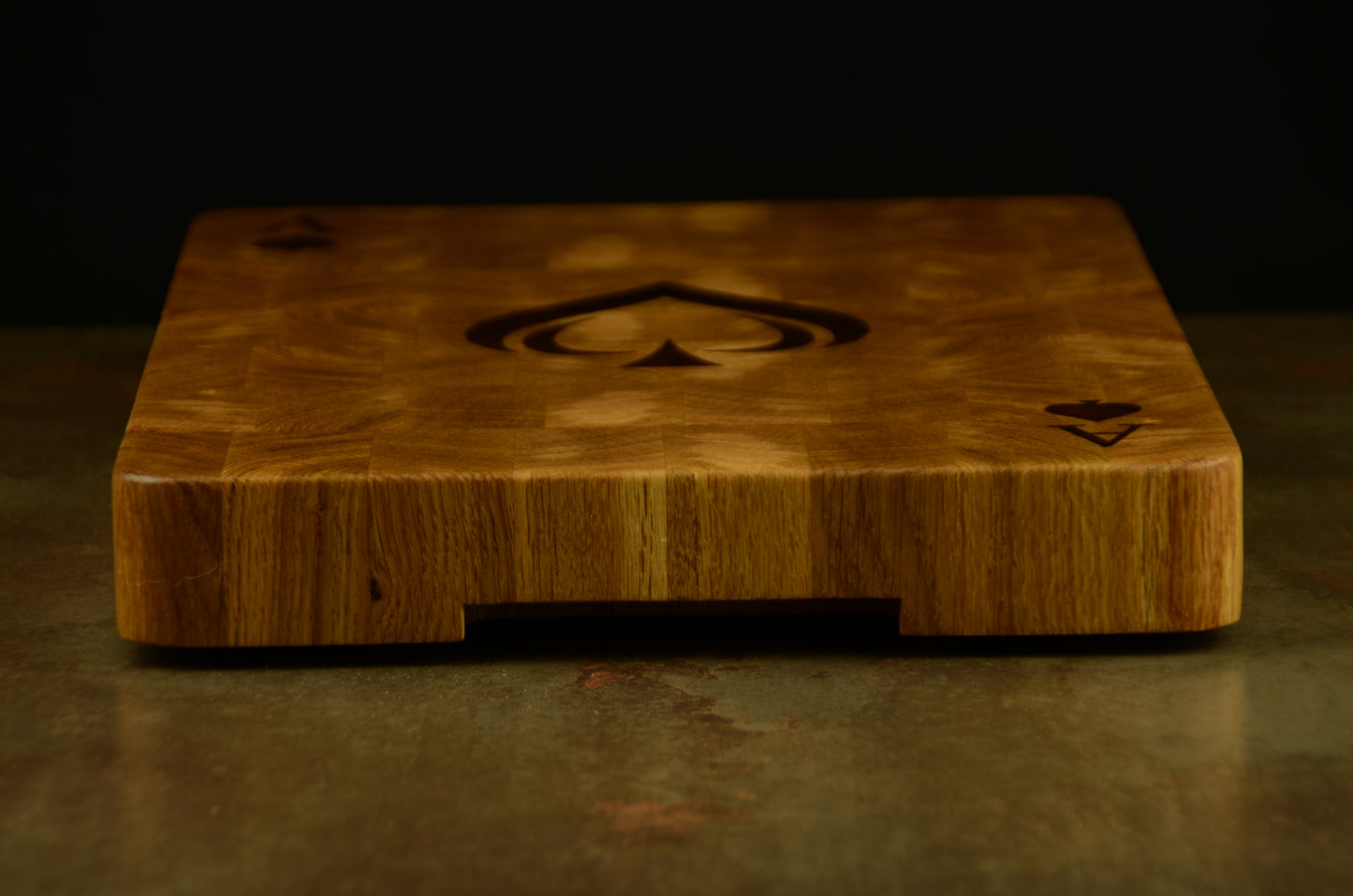 Planche Artisanale ♠️ The Ace of Spade  | Bois de Bout Chêne & Noyer