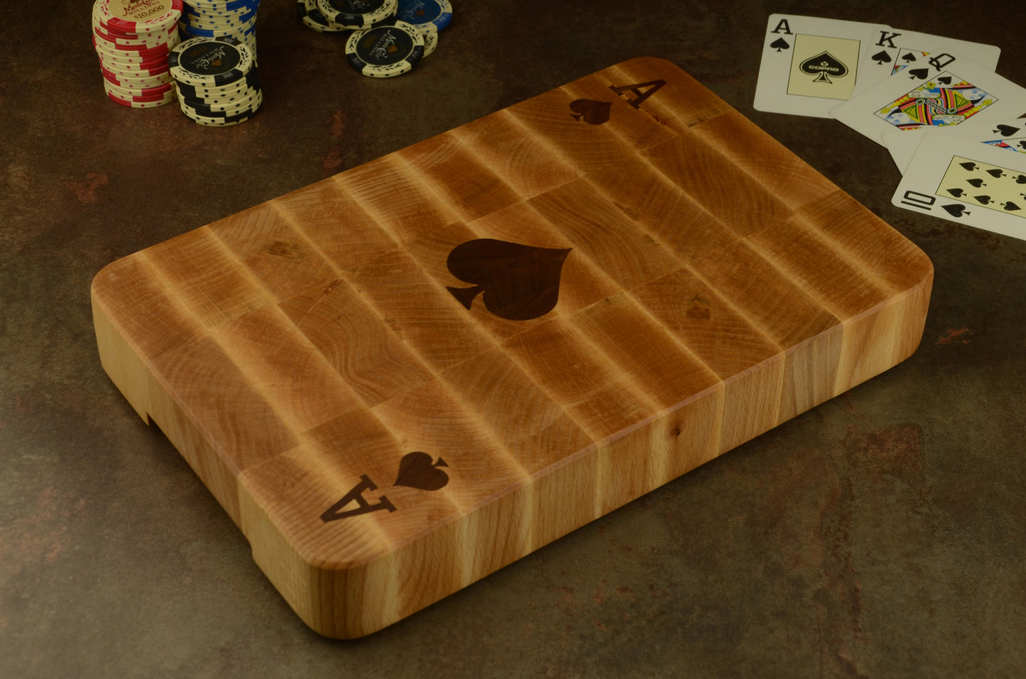 The Ace of Spade - Small Beech Chopping Block - 30x20cm