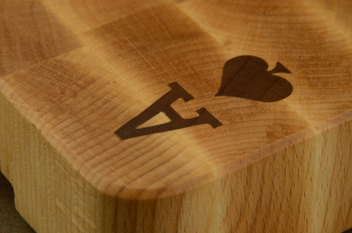 The Ace of Spade - Small Beech Chopping Block - 30x20cm